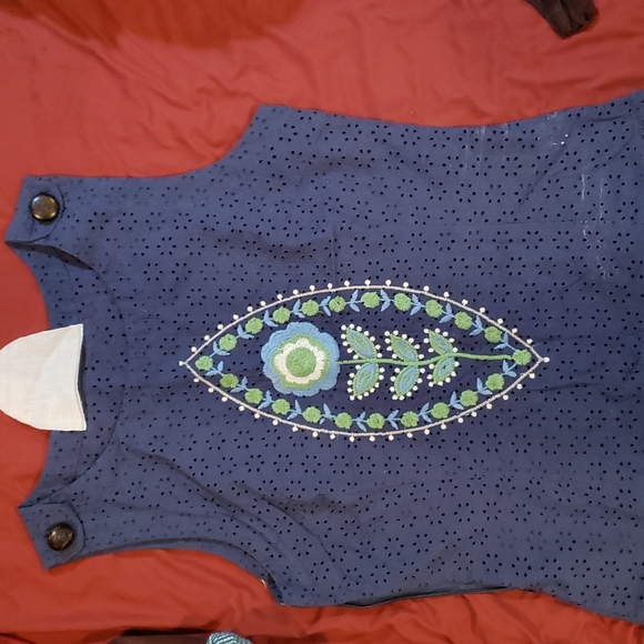 Side zip blue top - Picture 1 of 2